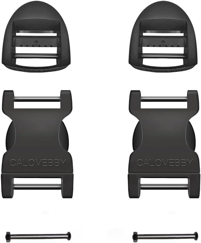 Deluxsa 1" Buckle Quick Side Release Buckle,Adjustable No Sewing Clip,Plastic Replacement for Nylon Webbing Straps,Backpack Pack Belt - Image 1